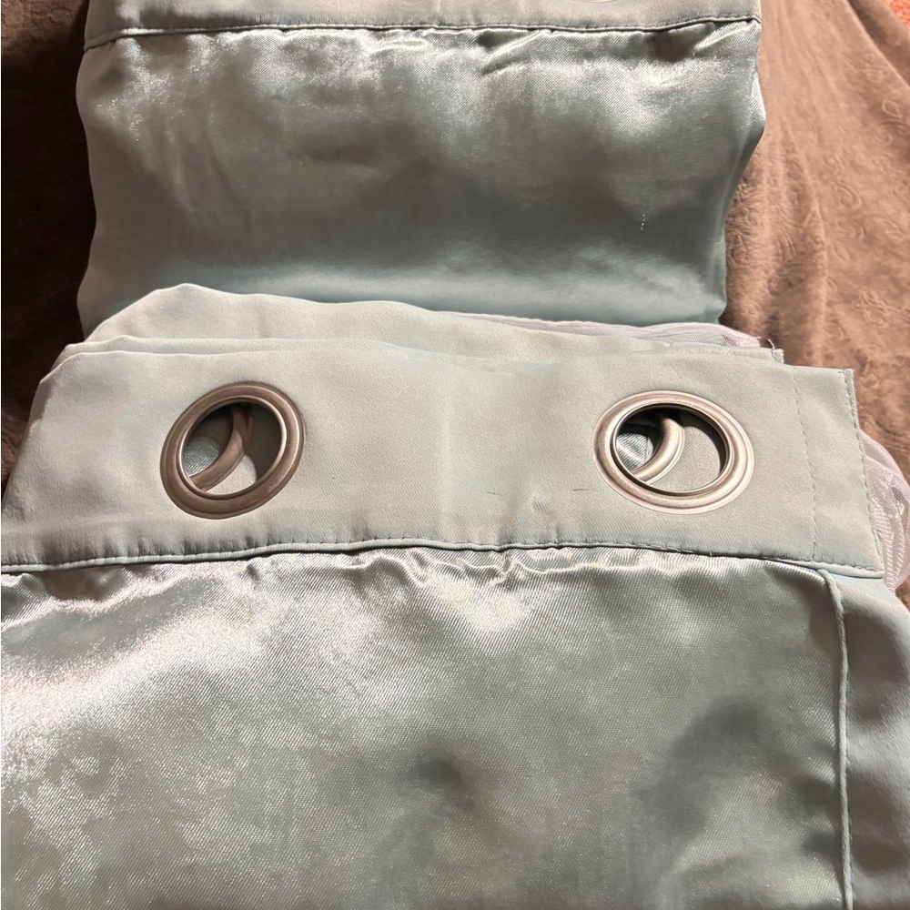 Exclusive Home Elegant Light Mint Green Curtains with Grommets . New